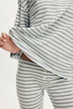 Dreamy Soft Boat Neck Long Sleeve, JAMIE STRIPE MID GREY MARLE - alternate image 2