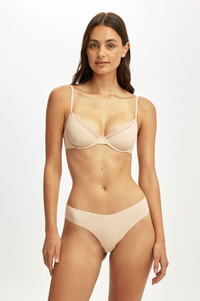 Double Layer Underwire Bra, FRAPPE