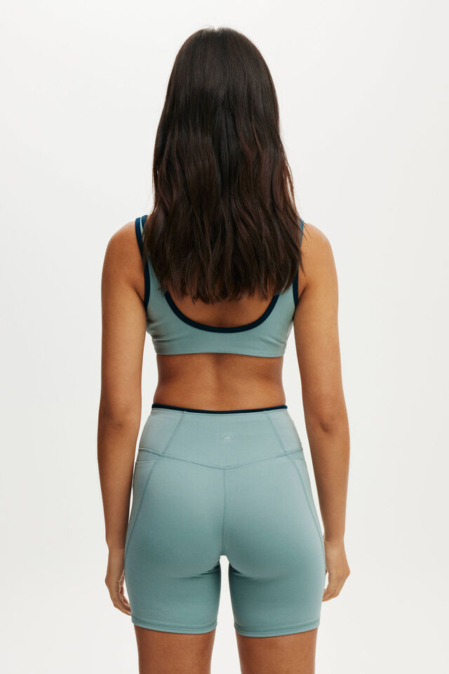 Ultra Soft Side Pocket Bike Short, TEAL MIST/TIPPING