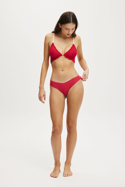 The Invisible G String Brief, SPICY RED