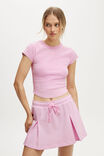 Active Curved Hem Baby Tee, WASHED PINK LAVENDER - alternate image 1