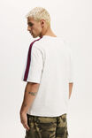 Cropped Fit Panel T-Shirt, WHITE MARLE CONTRAST - alternate image 3