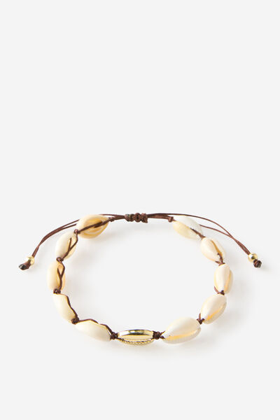 Single Anklet, UP GOLD COWRIE SHELL