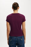 90 S Baby Tee, BLACKBERRY BELLE - alternate image 3