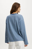 Boxy Long Sleeve Top, LISA STRIPE SPARK BLUE - alternate image 3