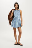 BAILEY CHECK DUCK EGG BLUE