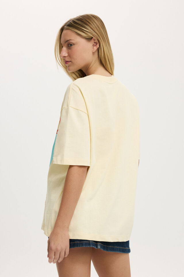 The Premium Boxy Graphic Tee, DISCO TECH / VANILLA GLOW