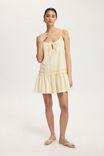 Hollie Strappy Mini Dress, VANILLA GLOW - alternate image 1