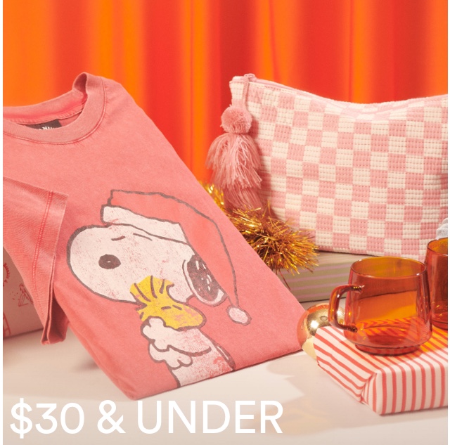 Gifts $30 and Under. Click to shop.